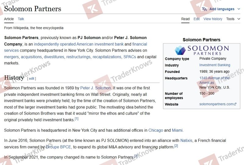 SOLOMON PARTNERS