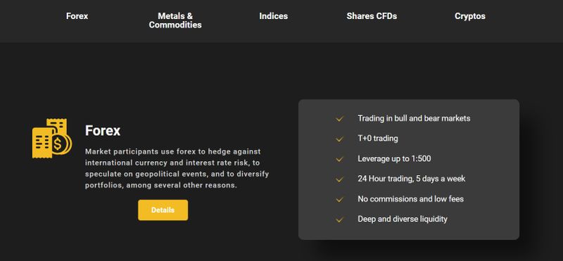 Goldman Capital’s trading products