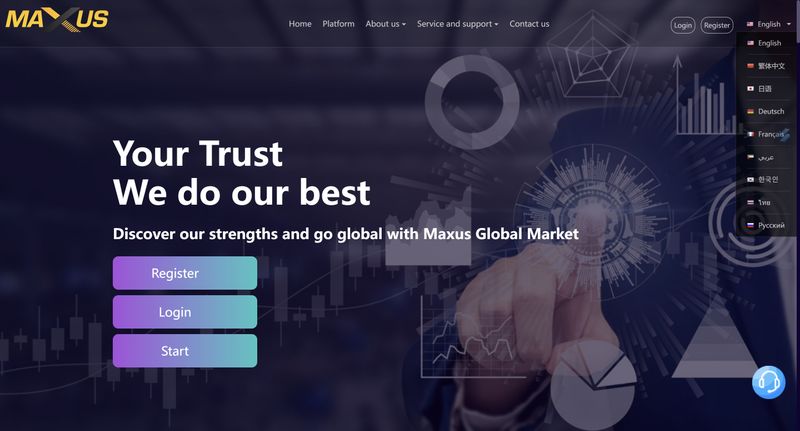 maxusのホームページ