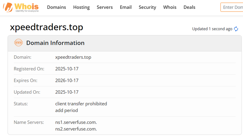 Whois Query Result