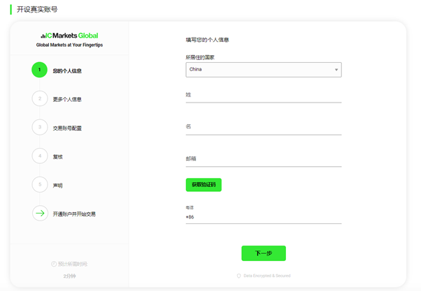 IC Markets Account Registration