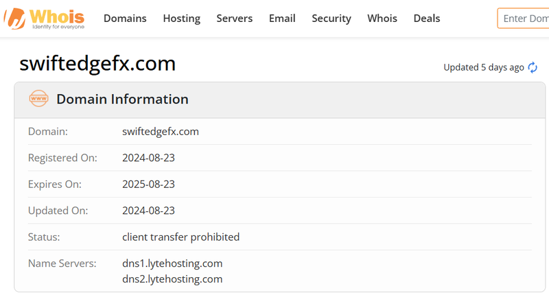 Whois Query Result