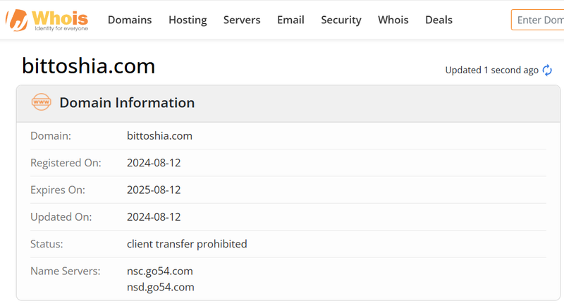 Whois Query Result