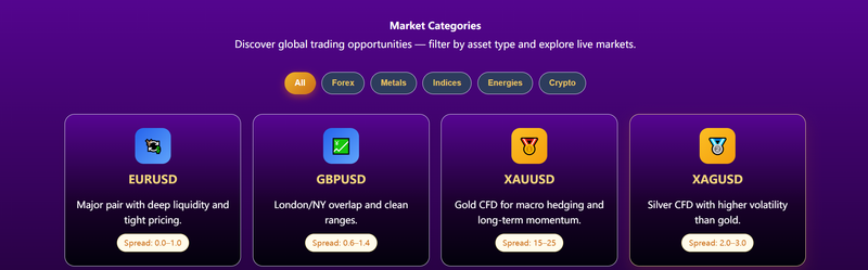 Trading Instruments Information