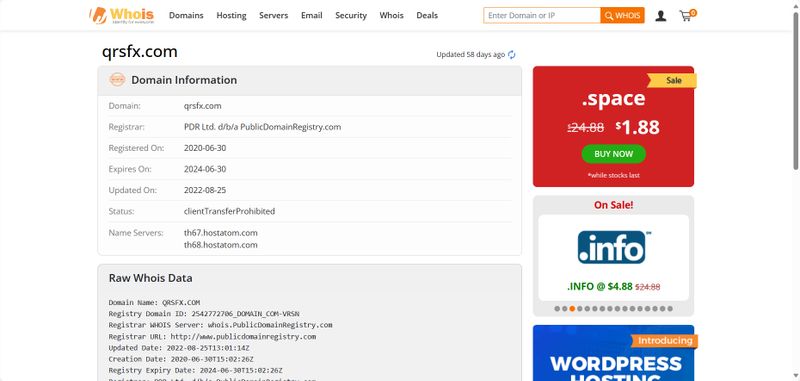 QRS GLOBAL's domain duration query