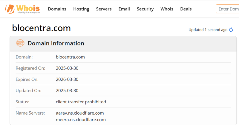 ผลการค้นหา Whois