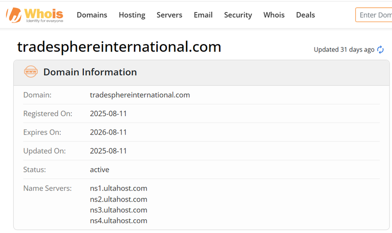 Whois Query Result