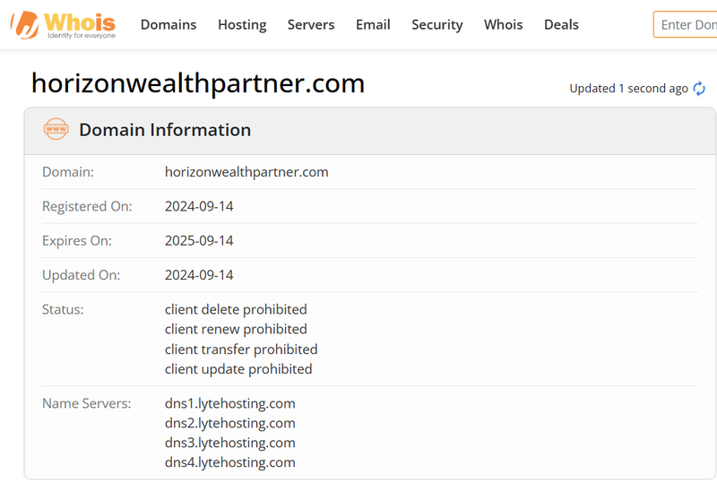 Whois Query Result