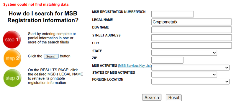 FinCEN Query Result