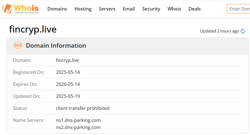 Whois Query Result
