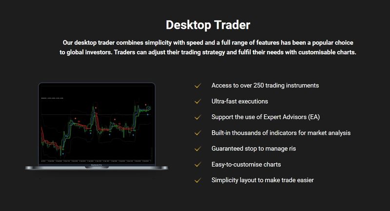 Goldman Capital’s trading platform (PC)