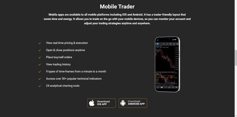Goldman Capital’s trading platform (Mobile)