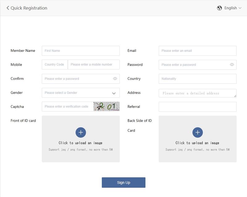 Arc World Global Ltd website registration
