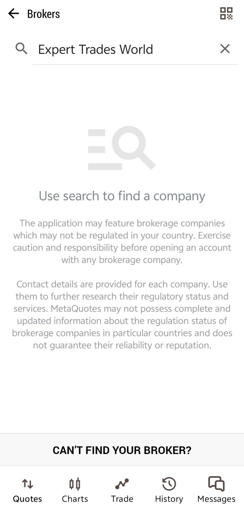MT5 Query Result