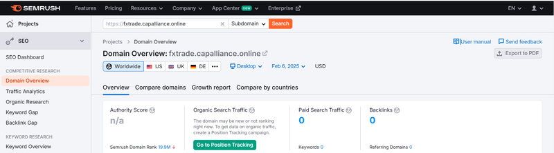 Semrush流量数据