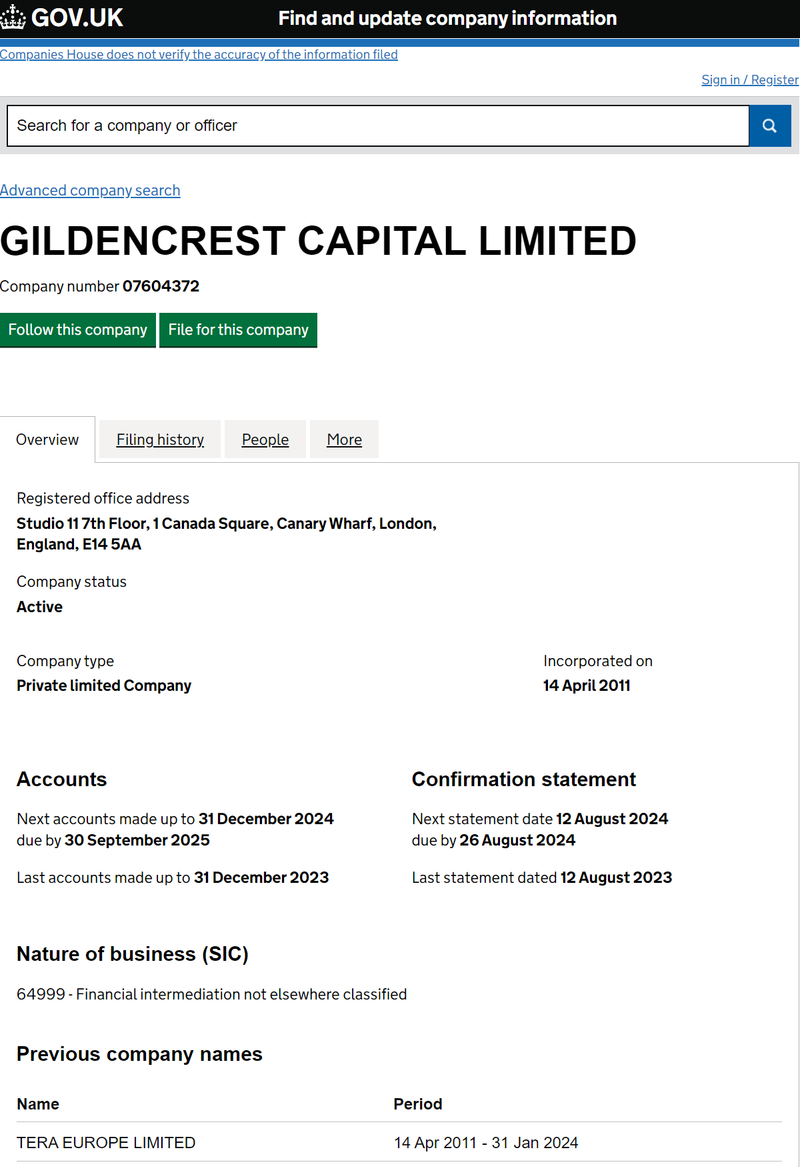 Gildencrest Capital