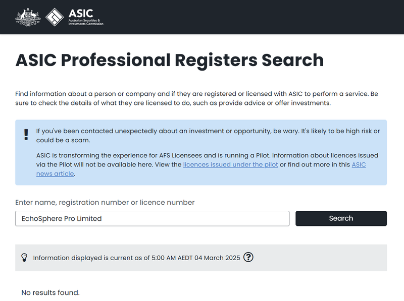 Australian Securities & Investments Commission (ASIC)