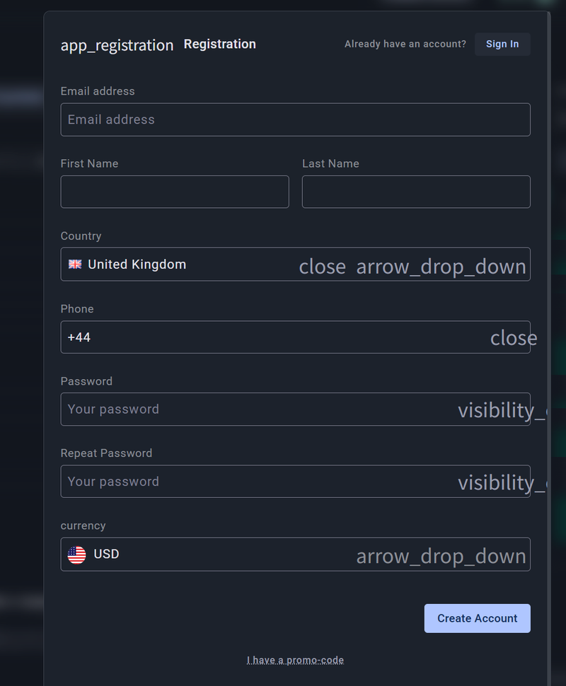 Registration Form
