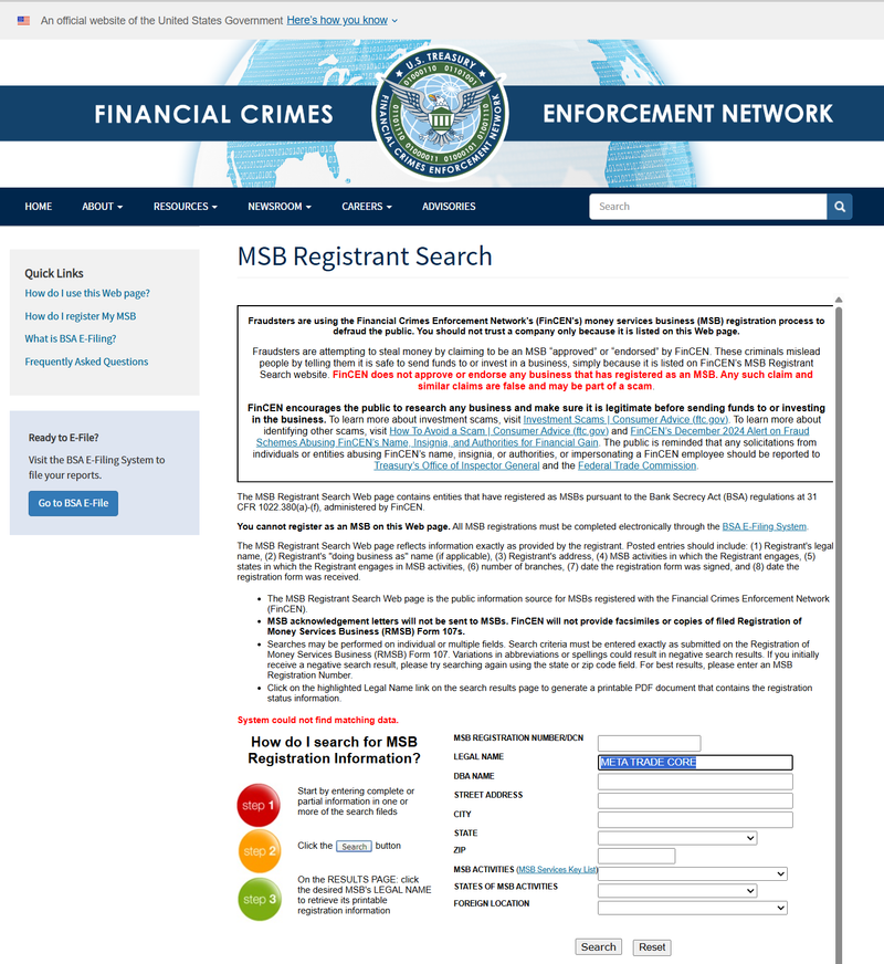 United States Financial Crimes Enforcement Network（FinCEN）