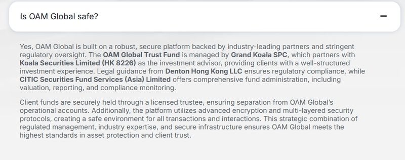 OAM Global的“合作伙伴”Koala Securities Limited