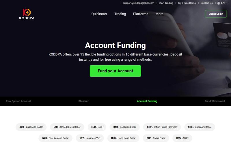 Deposit Methods