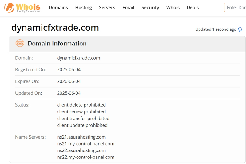Whois Query Result