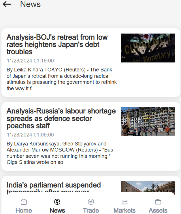Worldinvest News Section