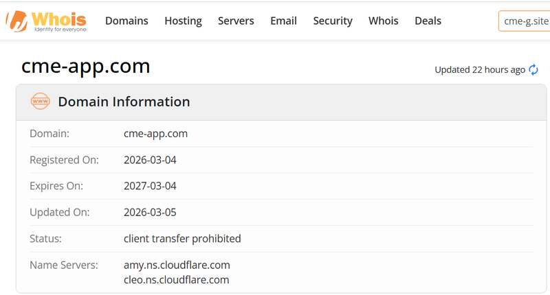 WHOIS Lookup Results