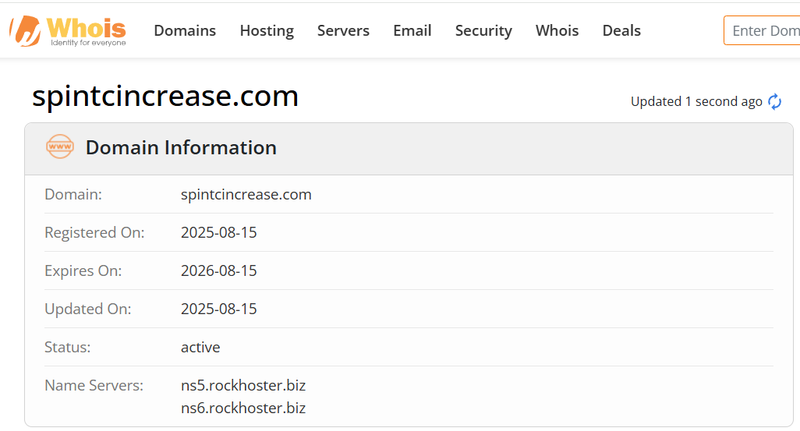 Whois Query Result