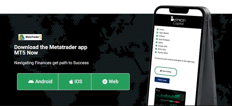 Beirman Capital Claimed to Use MT5 Trading Software on its Website