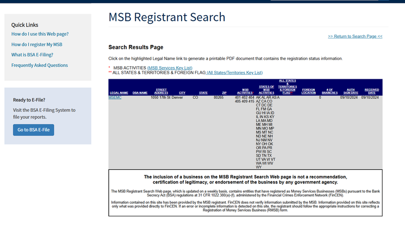 Msemc fincen