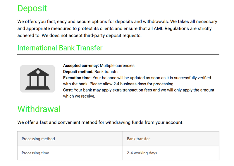wwayfx Deposit & Withdrawal
