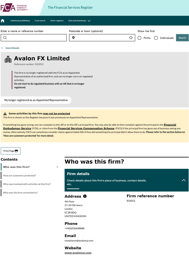 FCA Query Result
