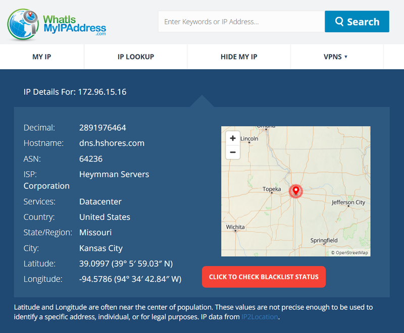 What Is My IP Address Query Result