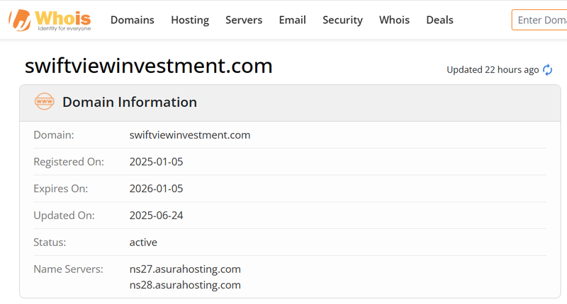 Whois Query Result