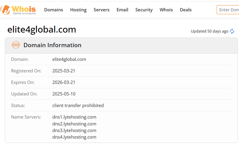 Whois Query Result