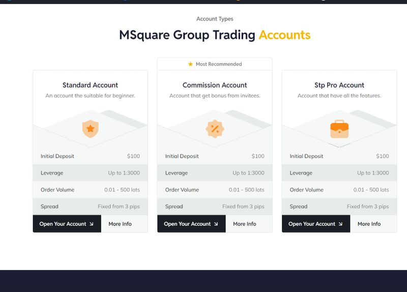 MSquare Group账户类型