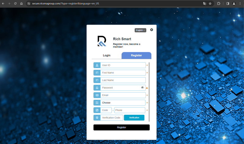 Rich Smart Finance account opening process