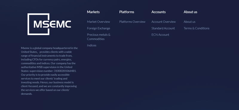 Msemc regulatory information