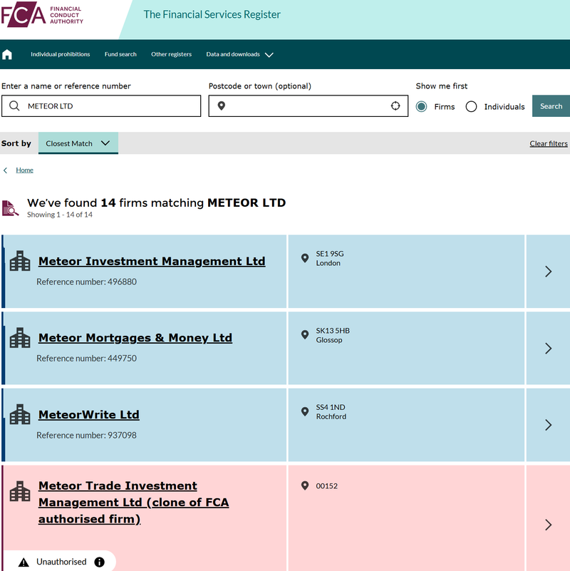 FCA Query Results