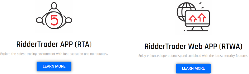 RidderTrader 제공 거래 플랫폼