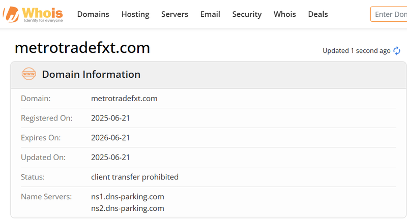 Whois Query Result