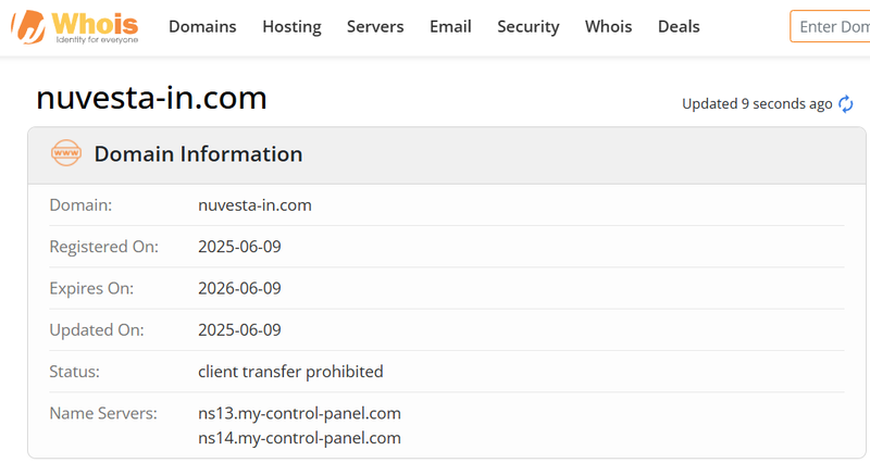Whois Query Result