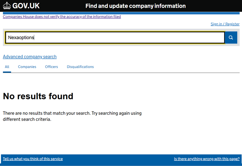 Companies House Query Result