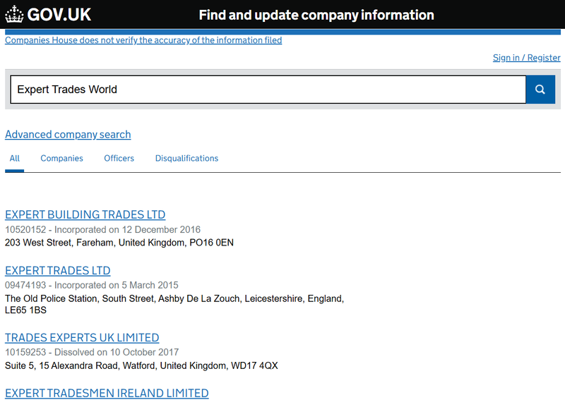 Companies House Query Result