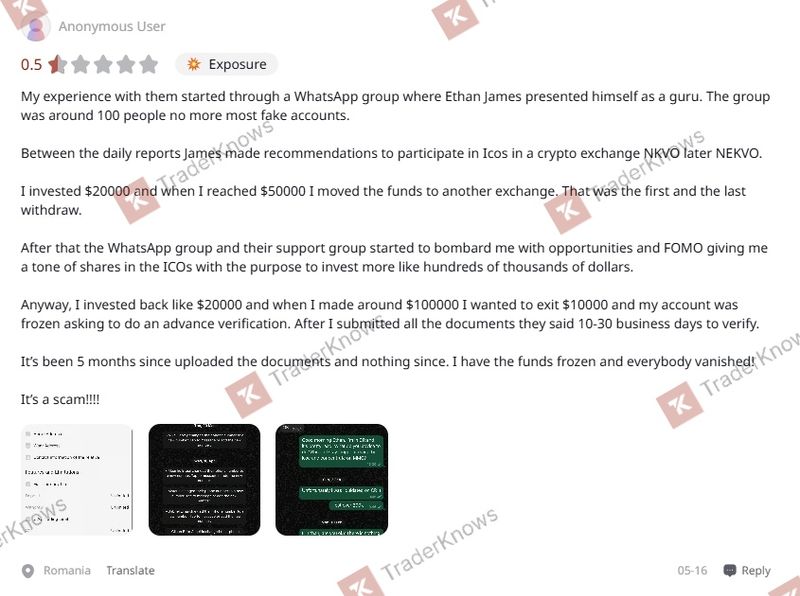 Real testimonial from a Romanian anonymous user