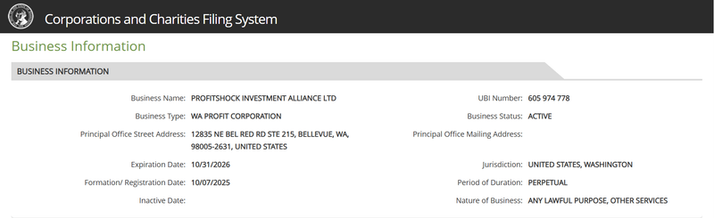 Corporations and Charities Filing System