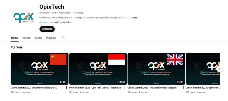 Opixtech的YouTube