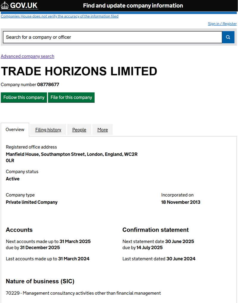 Company number 08778677