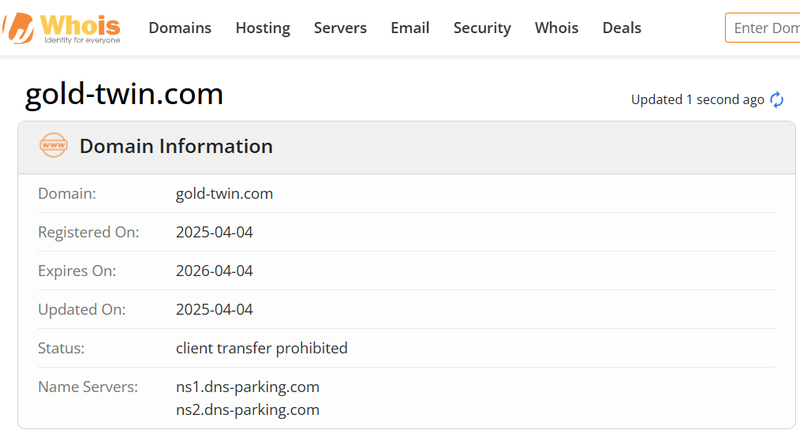 Whois Query Result